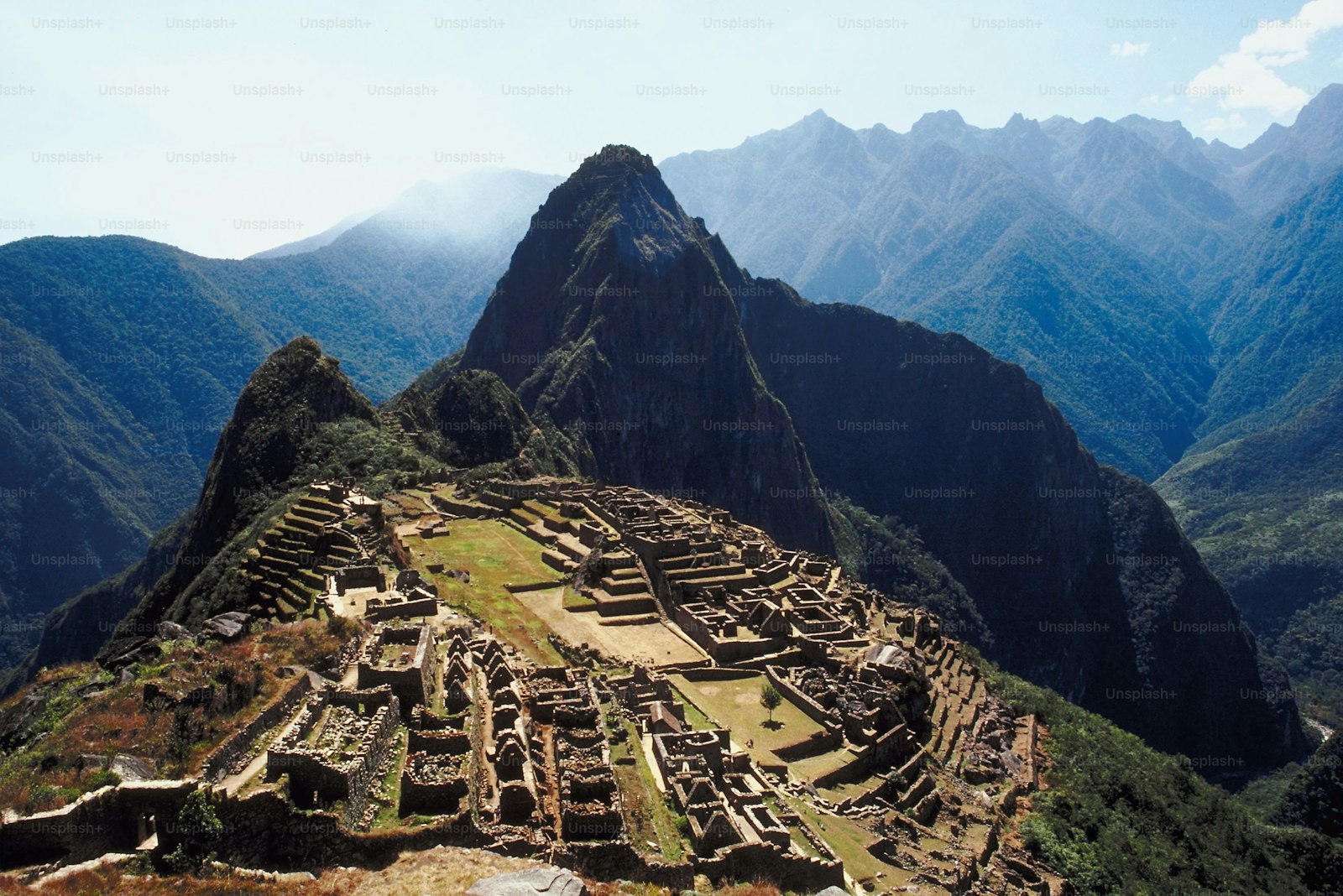 Vista panoramica de Machu Picchu